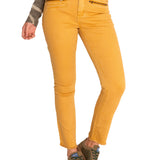 Pantalón Algodón Orgánico Mujer Leman Amarillo Rockford