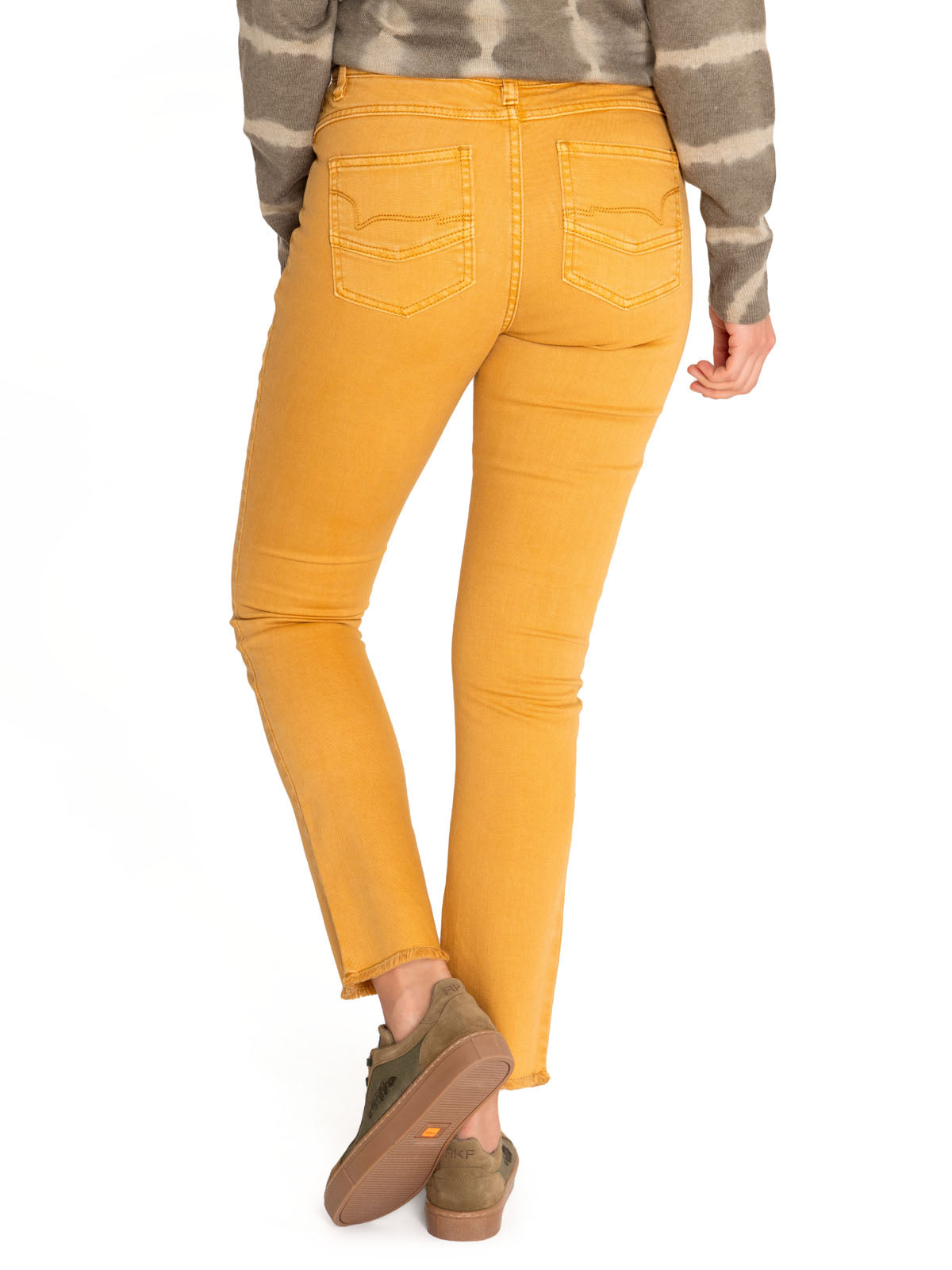 Pantalón Algodón Orgánico Mujer Leman Amarillo Rockford