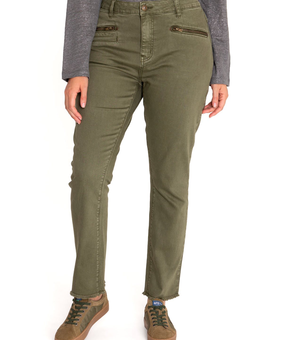 Pantalón Algodón Orgánico Mujer Leman Verde Rockford