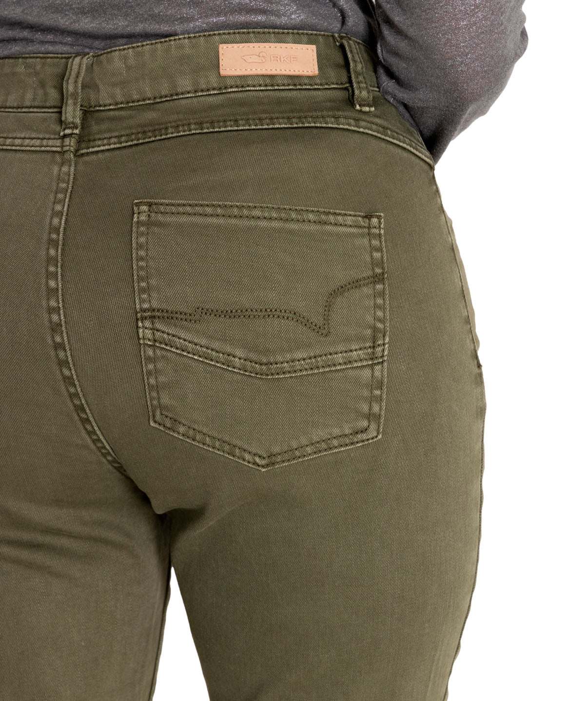 Pantalón Algodón Orgánico Mujer Leman Verde Rockford