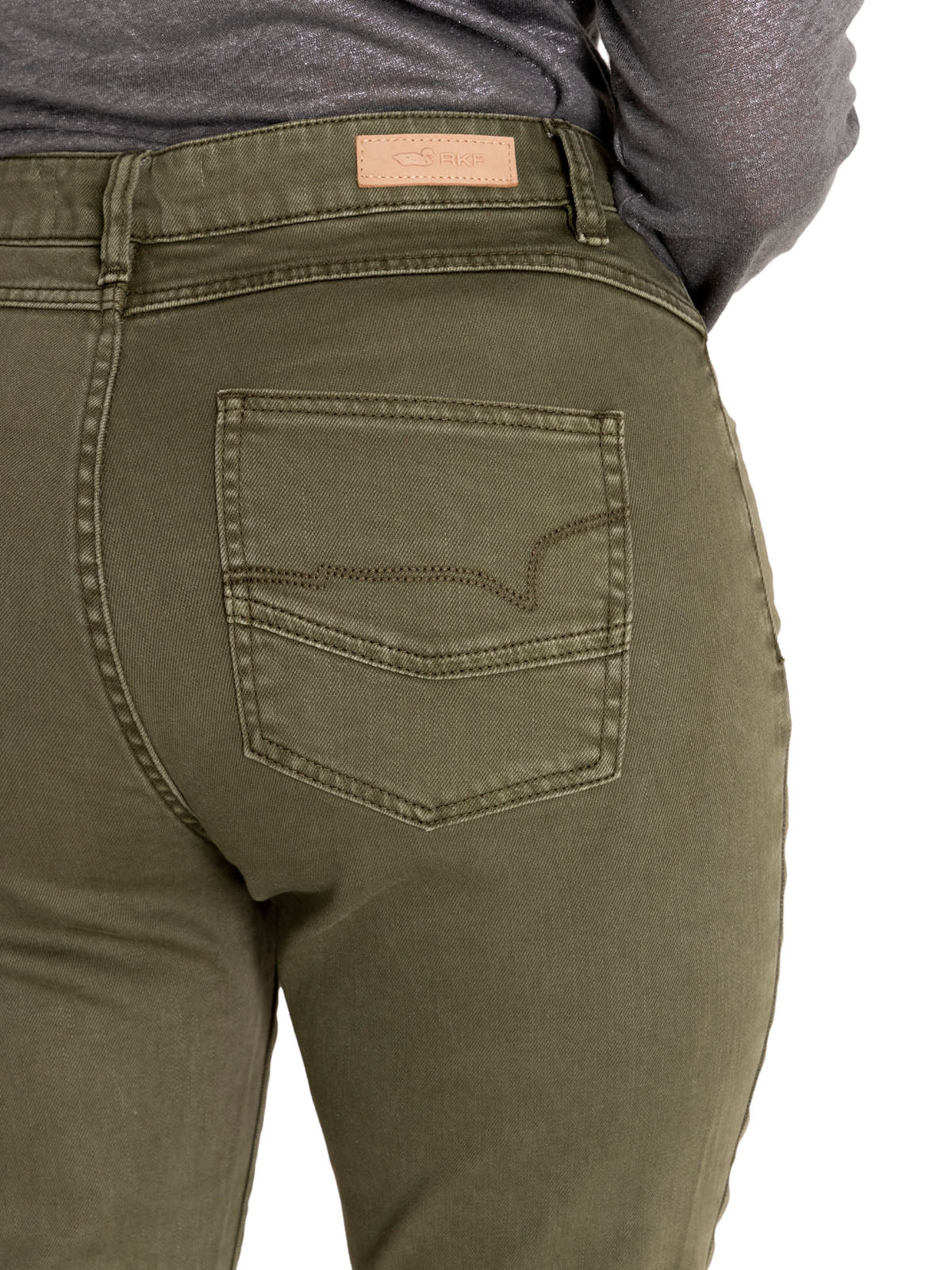 Pantalón Algodón Orgánico Mujer Leman Verde Rockford