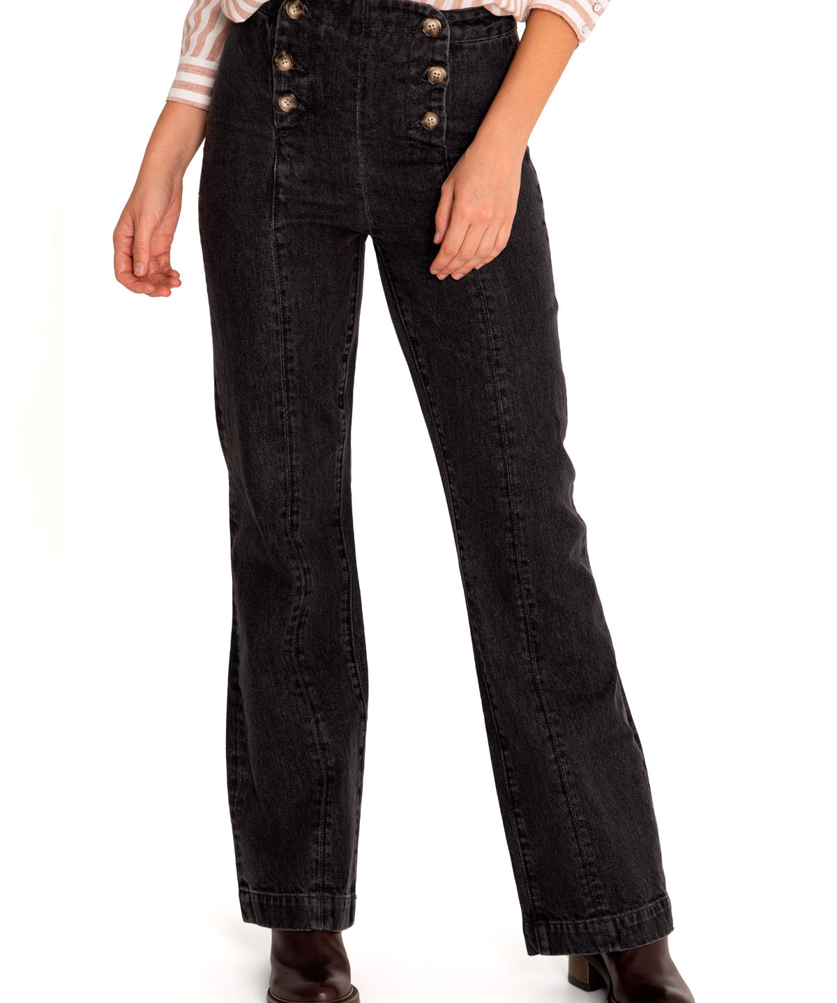Jeans Algodón Orgánico Mujer Menta Gris Rockford