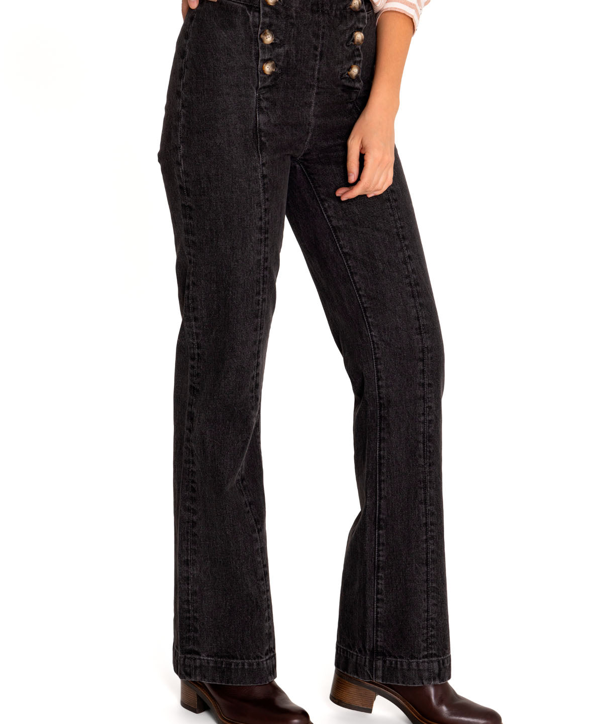 Jeans Algodón Orgánico Mujer Menta Gris Rockford