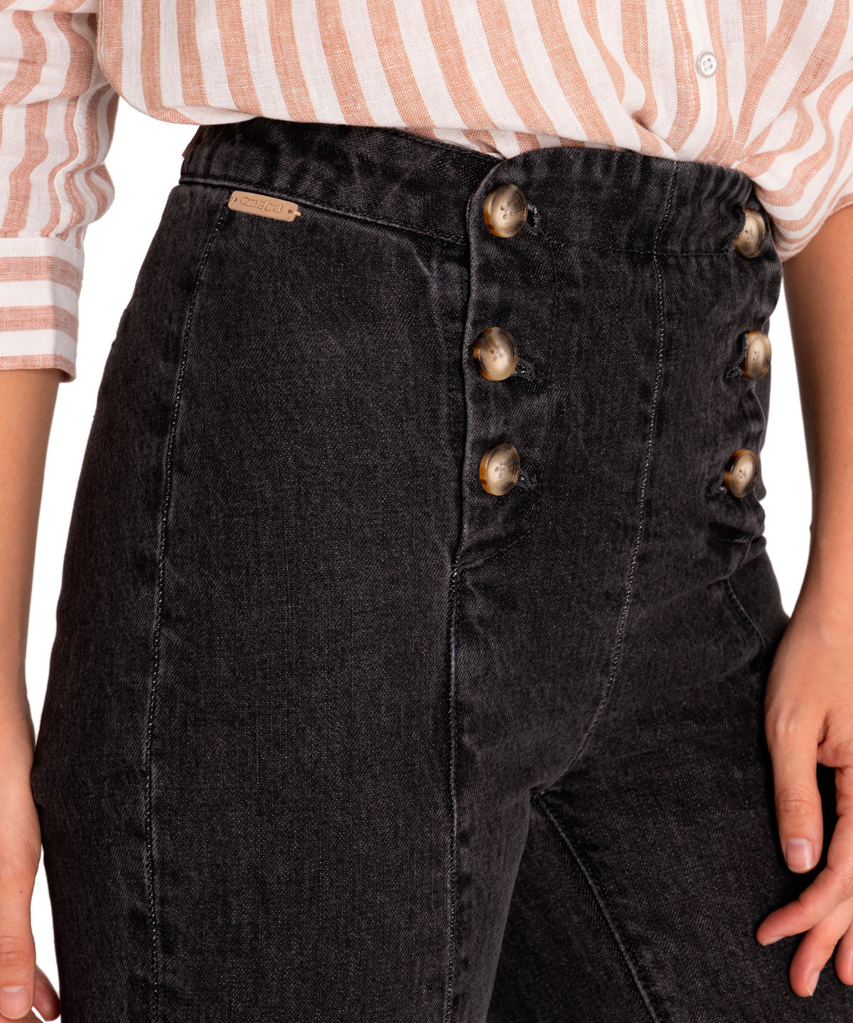 Jeans Algodón Orgánico Mujer Menta Gris Rockford
