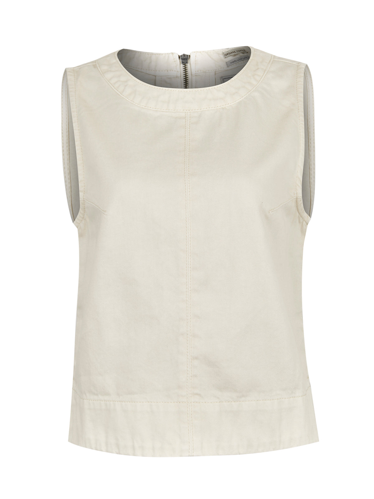 Blusa Algodón Orgánico Mujer Lee Crema Rockford