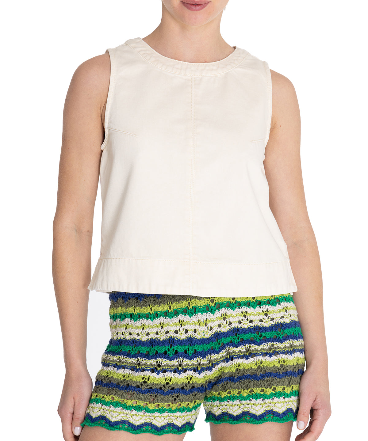 Blusa Algodón Orgánico Mujer Lee Crema Rockford
