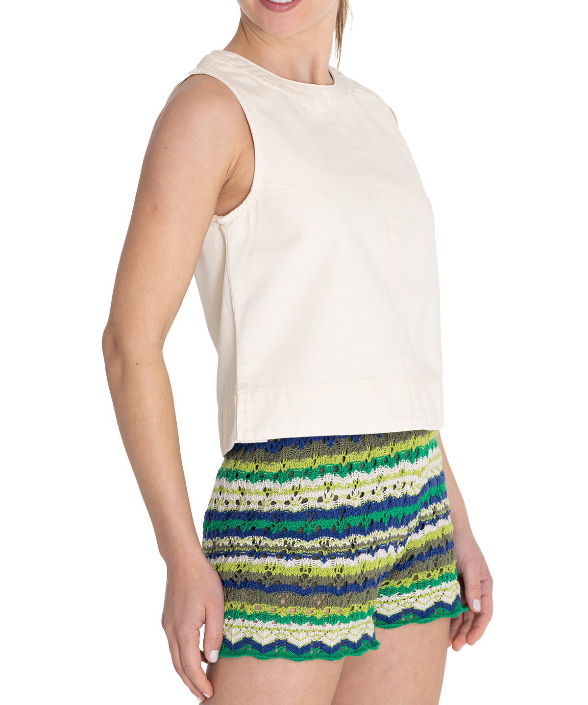 Blusa Algodón Orgánico Mujer Lee Crema Rockford