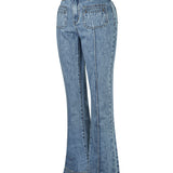 Jeans Algodón Orgánico Mujer Thau Azul Rockford