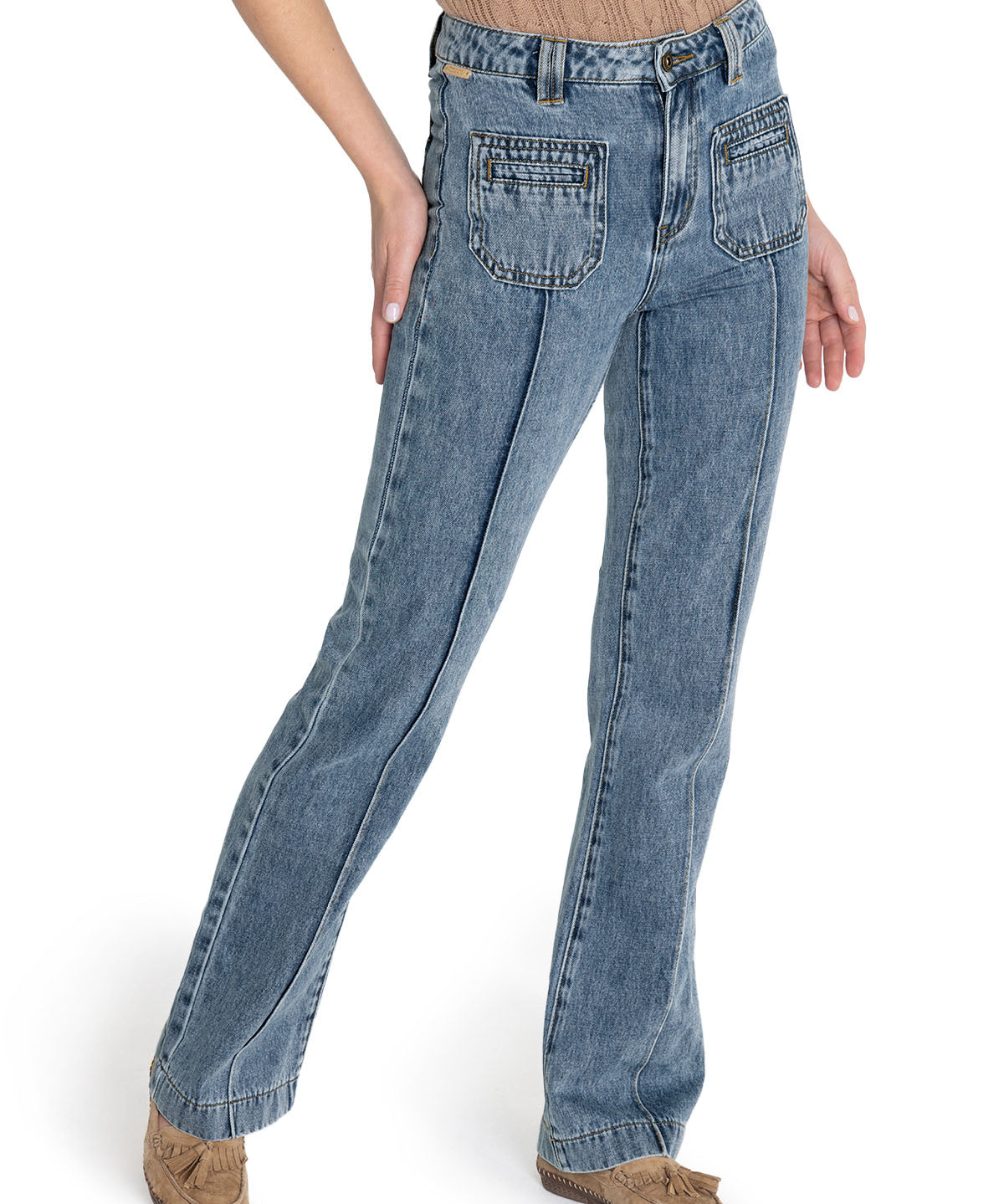 Jeans Algodón Orgánico Mujer Thau Azul Rockford
