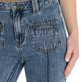 Jeans Algodón Orgánico Mujer Thau Azul Rockford