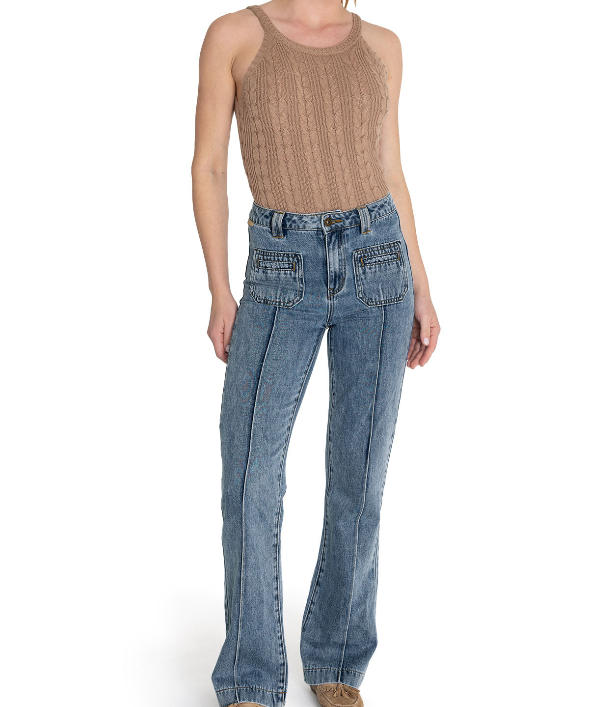 Jeans Algodón Orgánico Mujer Thau Azul Rockford
