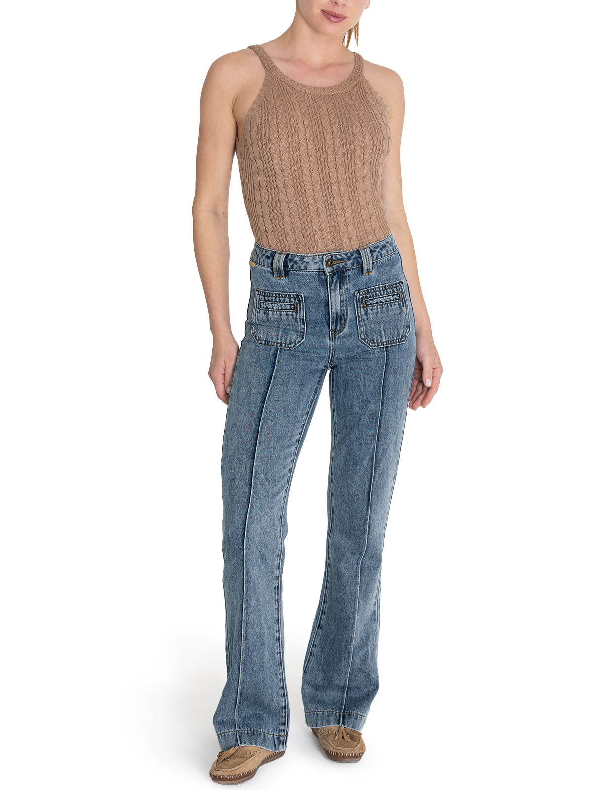 Jeans Algodón Orgánico Mujer Thau Azul Rockford