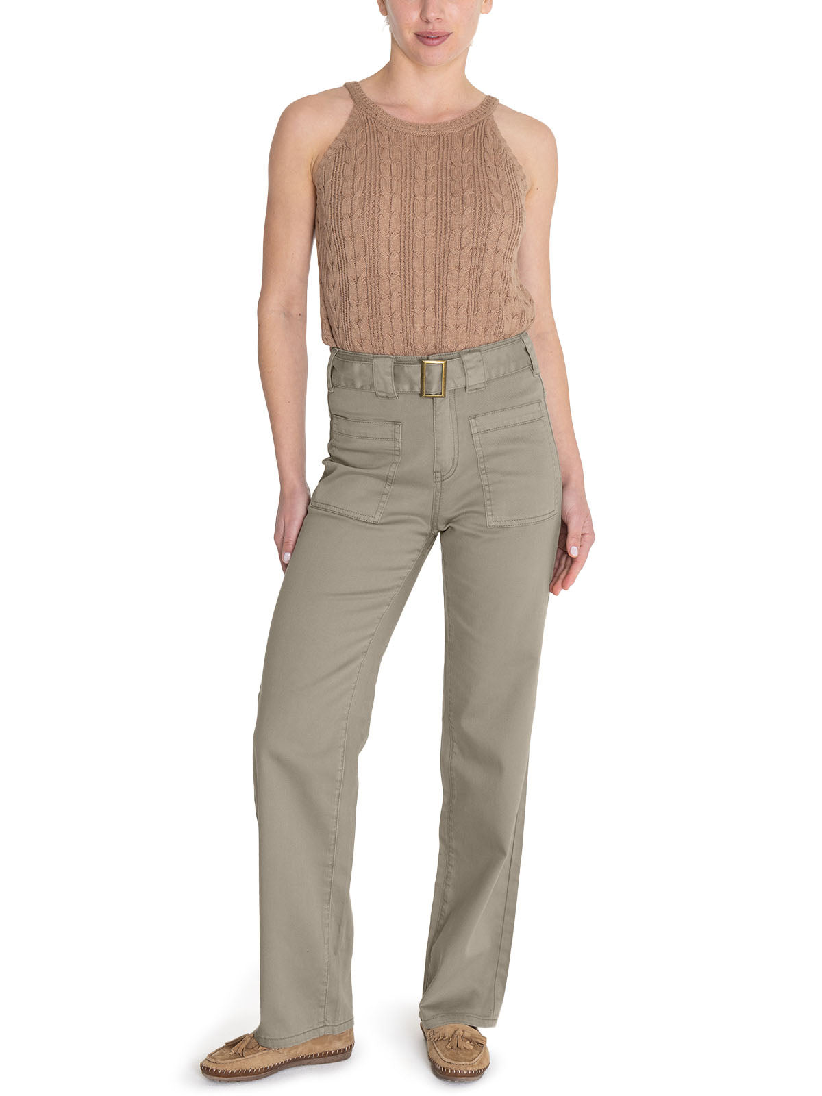 Jeans Algodón Orgánico Mujer Remao Verde Rockford