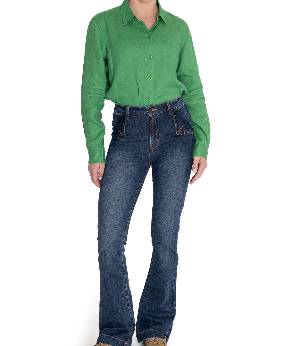 Jeans Algodón Orgánico Mujer Brick Azul Rockford