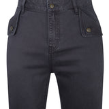 Jeans Algodón Orgánico Mujer Brick Gris Oscuro Rockford