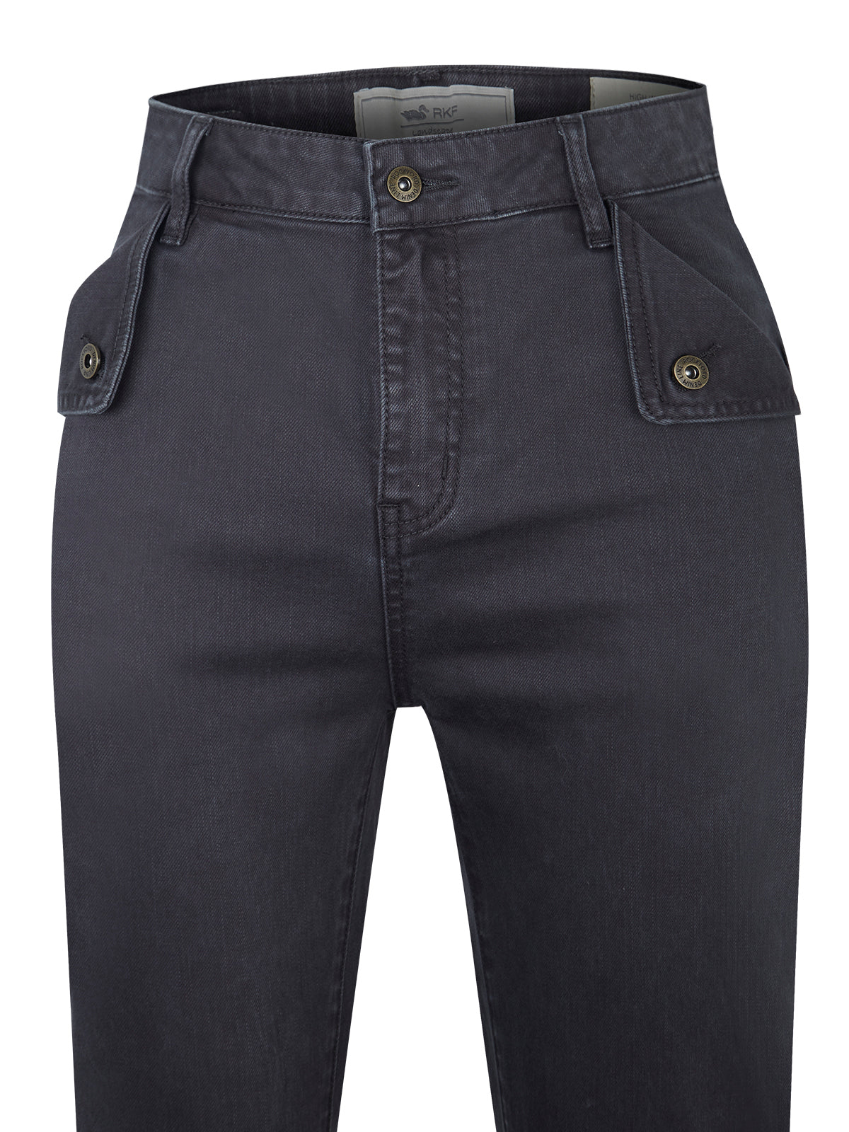 Jeans Algodón Orgánico Mujer Brick Gris Oscuro Rockford
