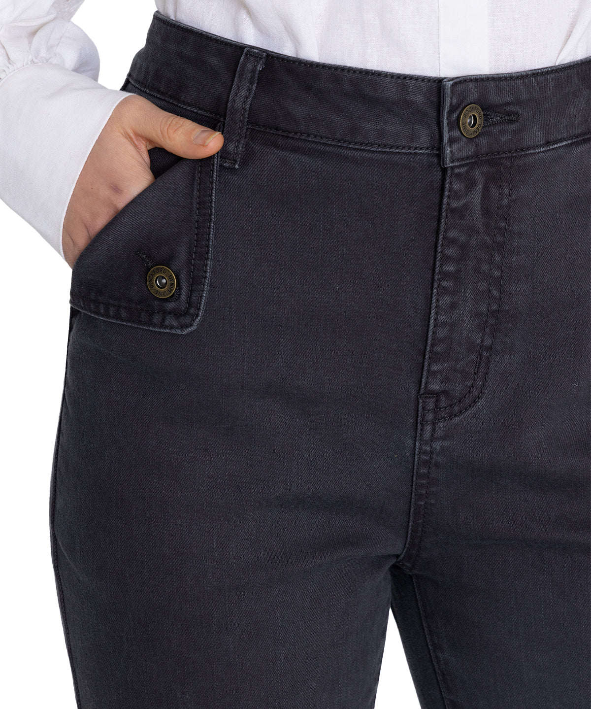 Jeans Algodón Orgánico Mujer Brick Gris Oscuro Rockford