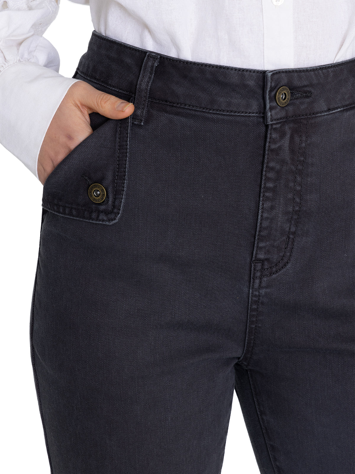 Jeans Algodón Orgánico Mujer Brick Gris Oscuro Rockford