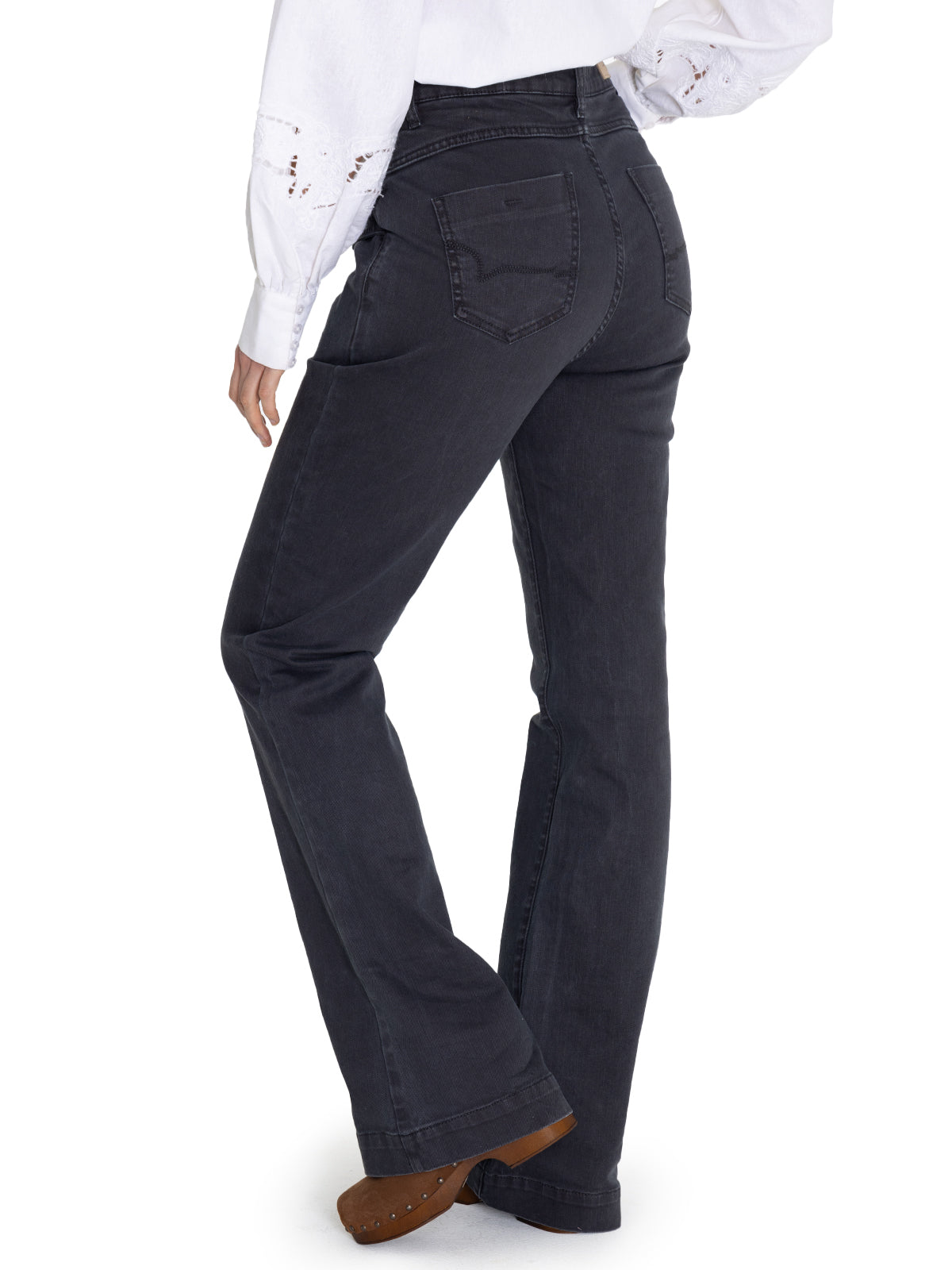 Jeans Algodón Orgánico Mujer Brick Gris Oscuro Rockford