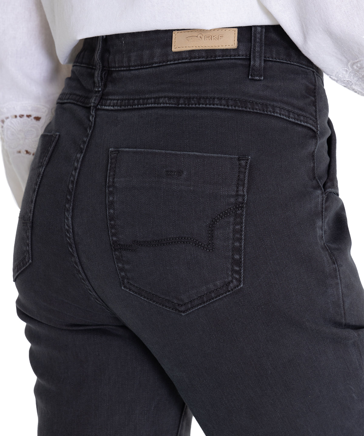 Jeans Algodón Orgánico Mujer Brick Gris Oscuro Rockford