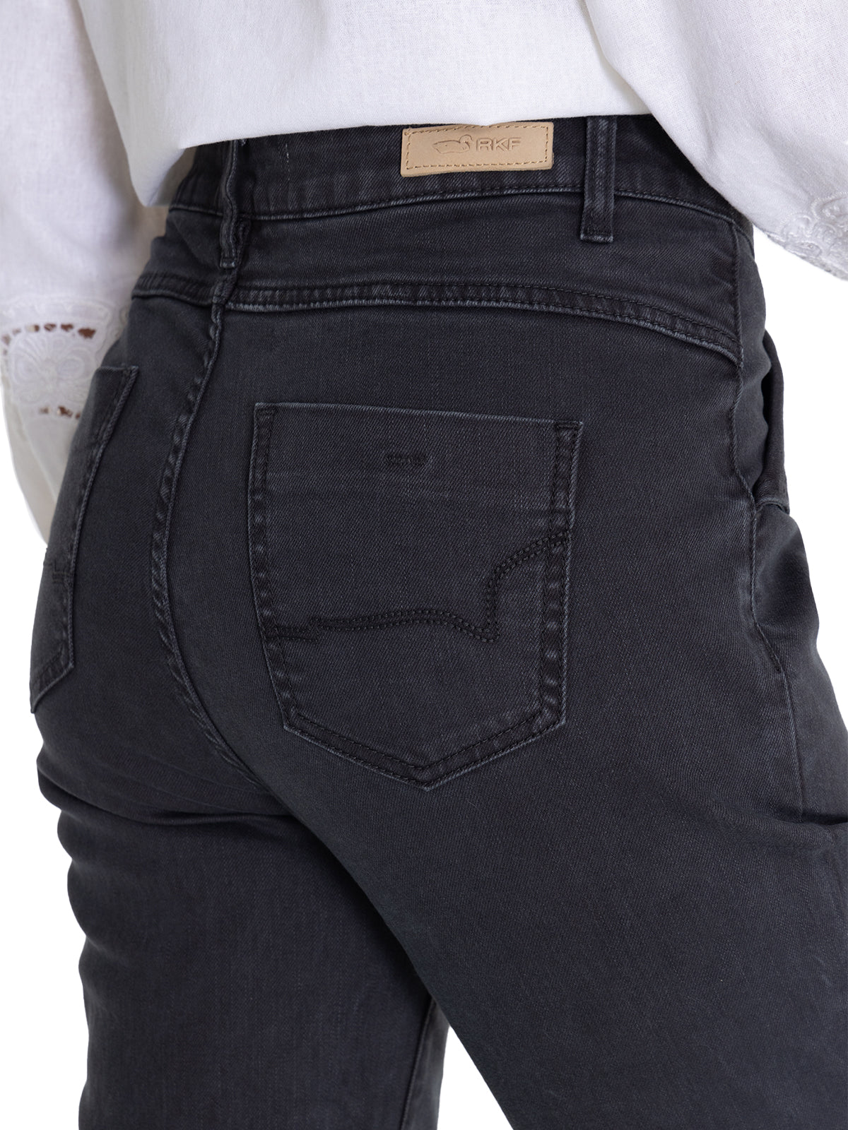 Jeans Algodón Orgánico Mujer Brick Gris Oscuro Rockford