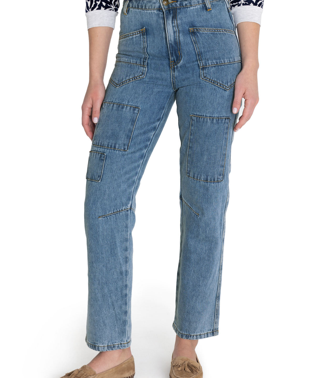 Jeans Algodón Orgánico Mujer Garda Azul Rockford
