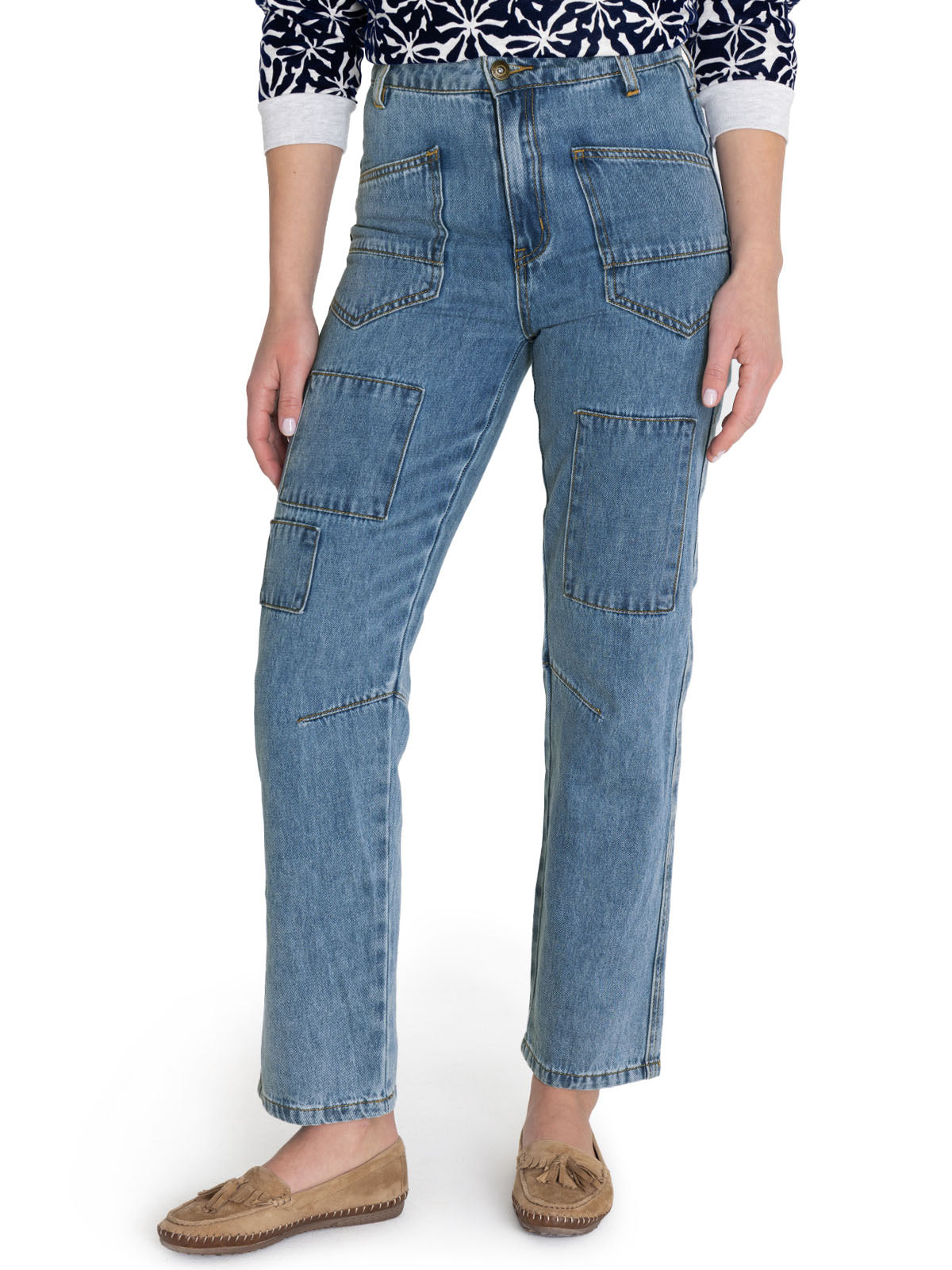 Jeans Algodón Orgánico Mujer Garda Azul Rockford