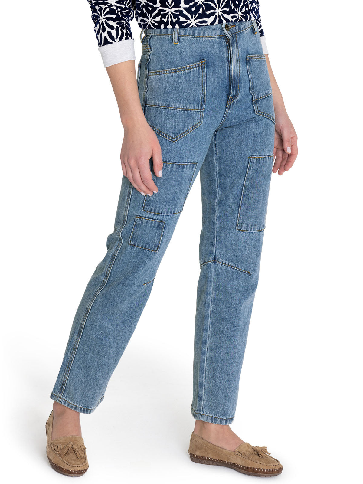 Jeans Algodón Orgánico Mujer Garda Azul Rockford