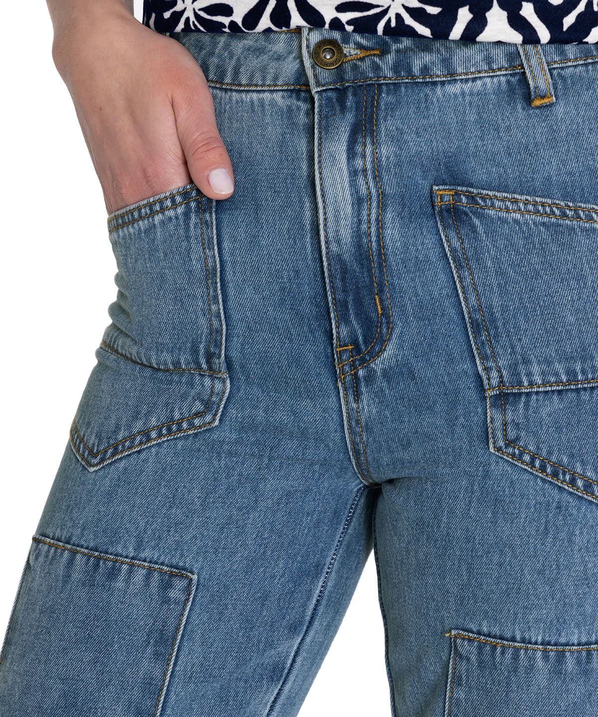 Jeans Algodón Orgánico Mujer Garda Azul Rockford