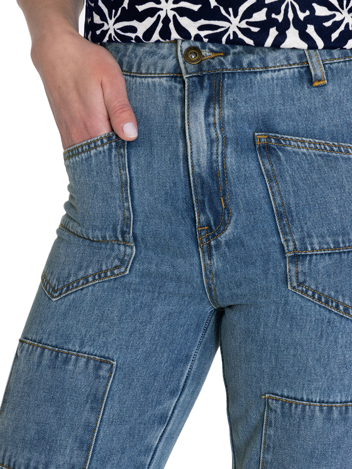 Jeans Algodón Orgánico Mujer Garda Azul Rockford