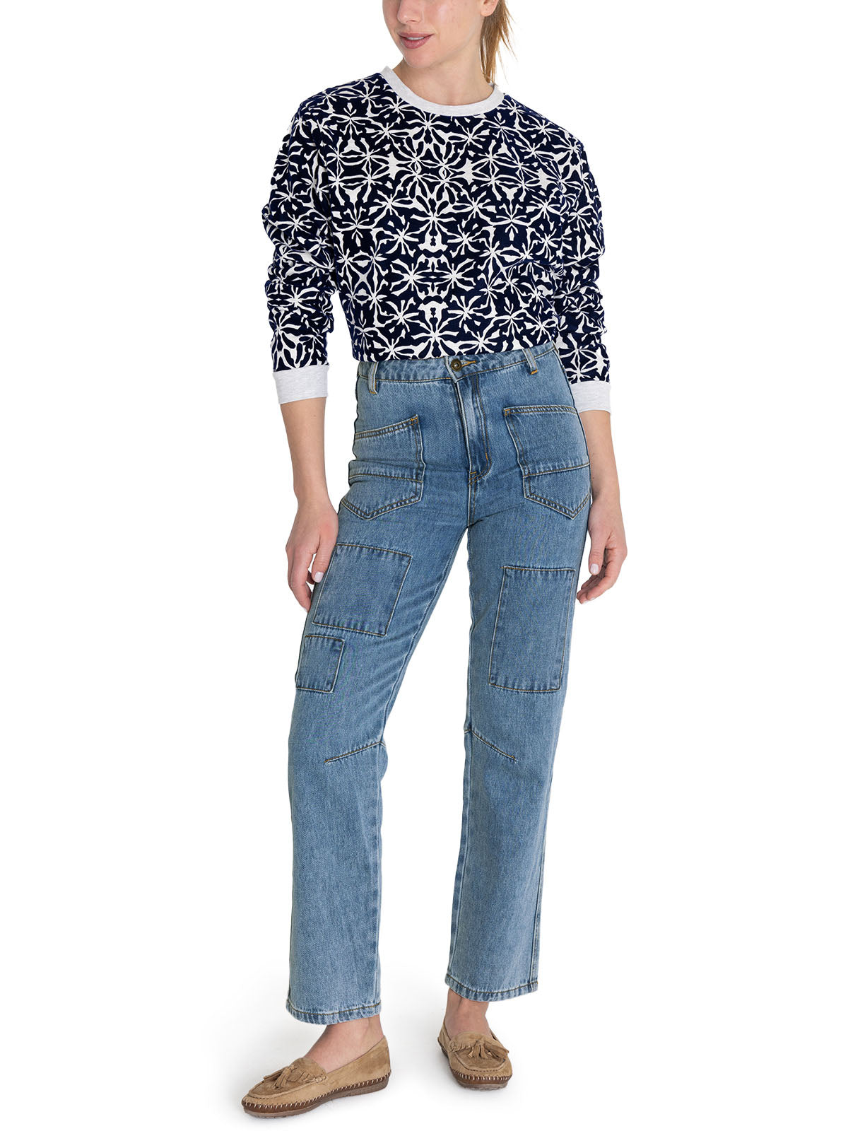 Jeans Algodón Orgánico Mujer Garda Azul Rockford
