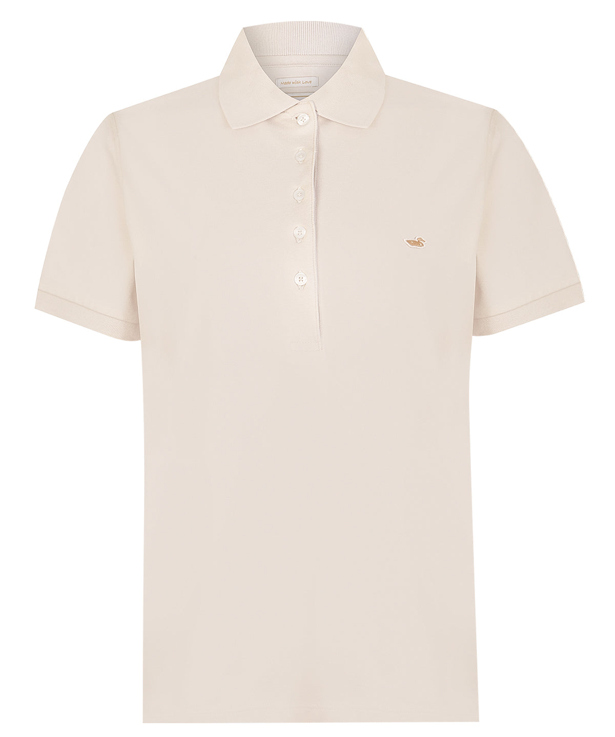 Polera Algodón Pima Mujer Sandie Beige Rockford