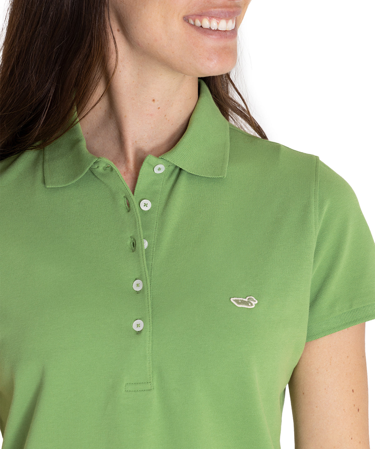 Polera Algodón Pima Mujer Sandie Verde Rockford