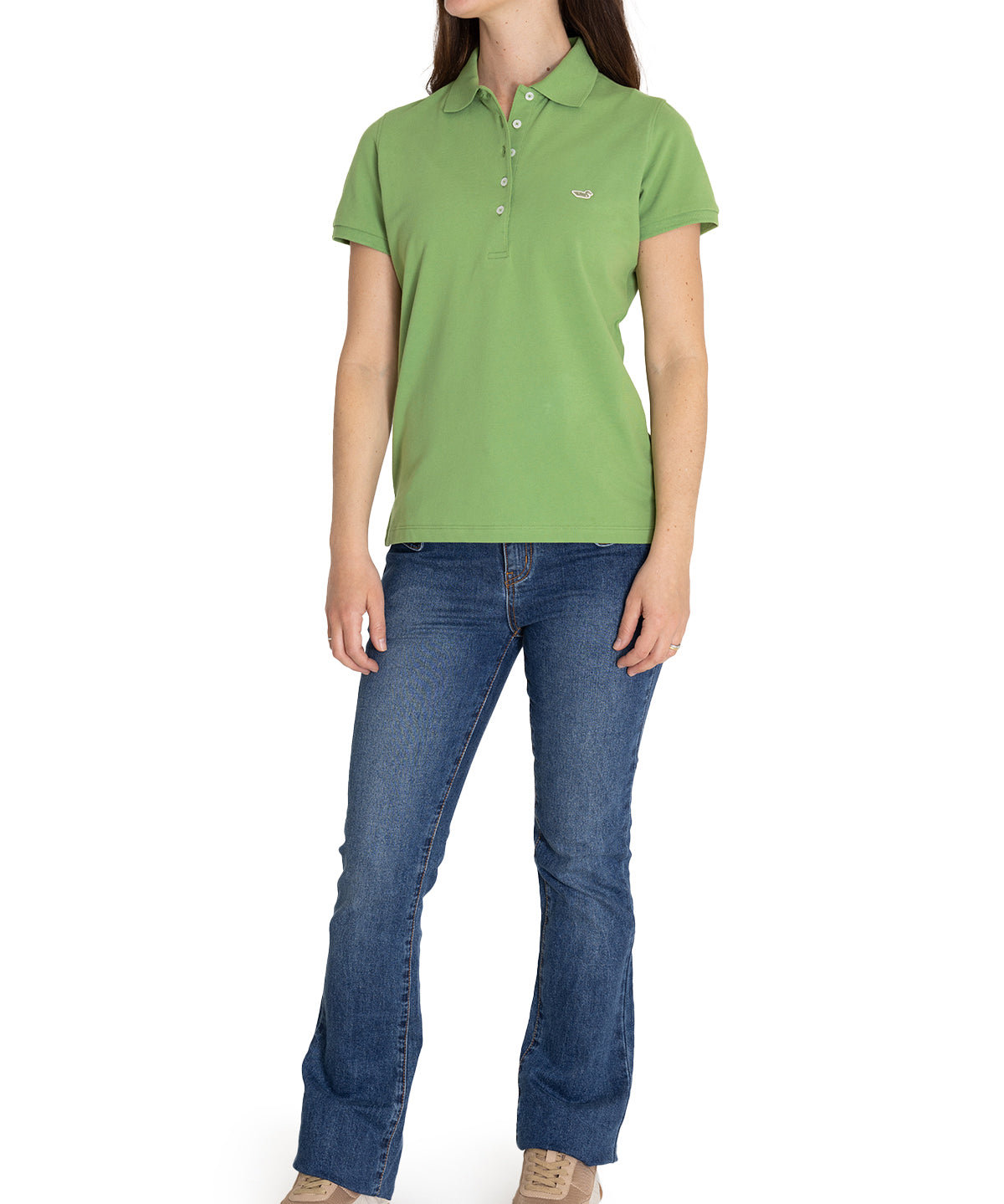 Polera Algodón Pima Mujer Sandie Verde Rockford