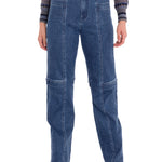 Jeans Algodón Mujer Traful Azul Rockford