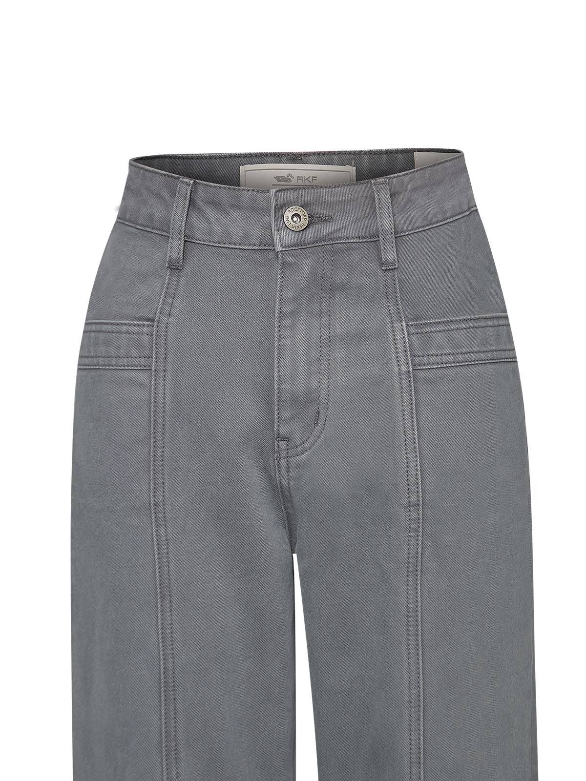 Jeans Algodón Mujer Traful Gris Rockford