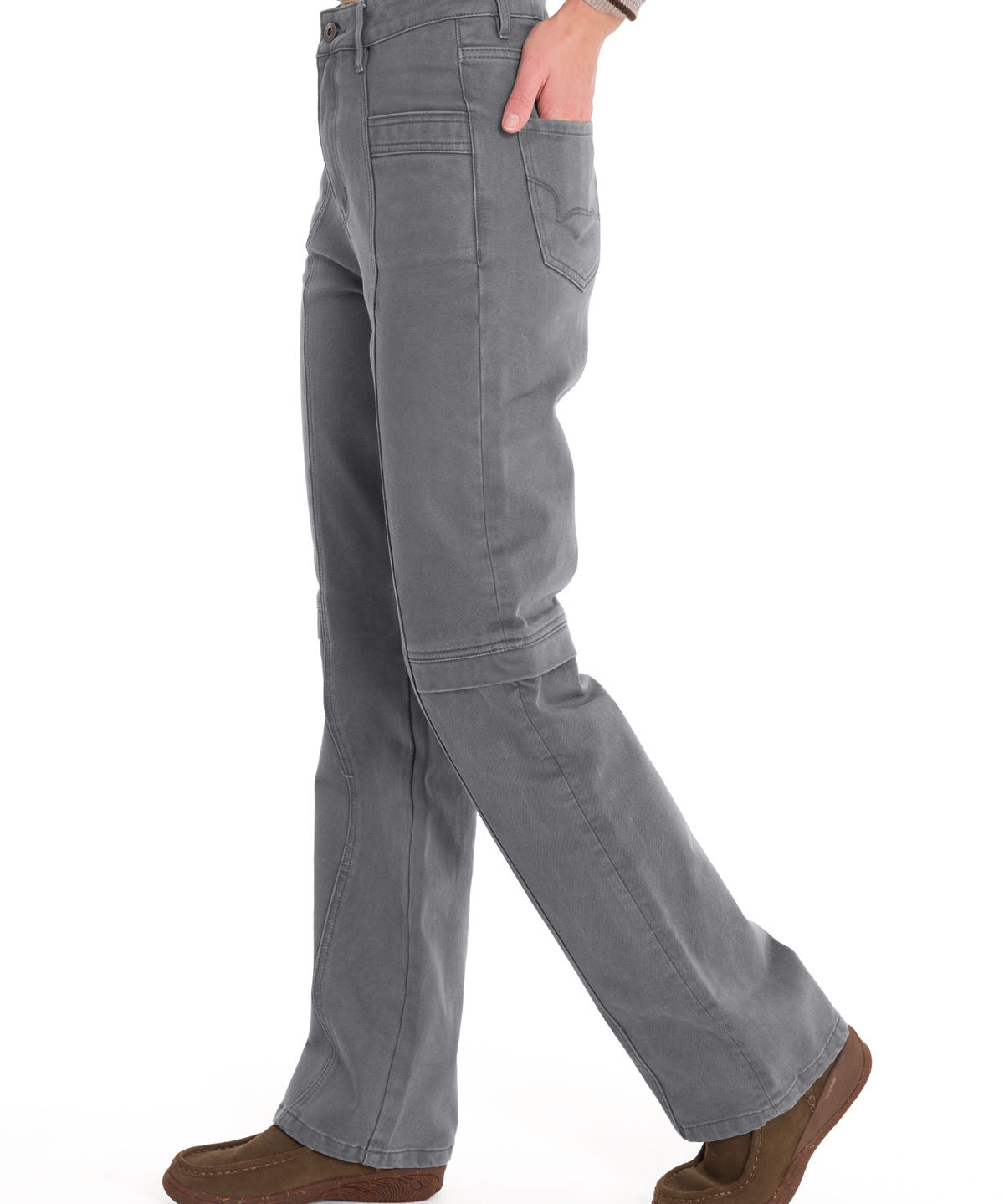 Jeans Algodón Mujer Traful Gris Rockford