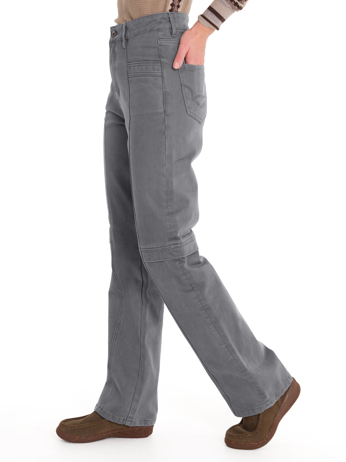 Jeans Algodón Mujer Traful Gris Rockford