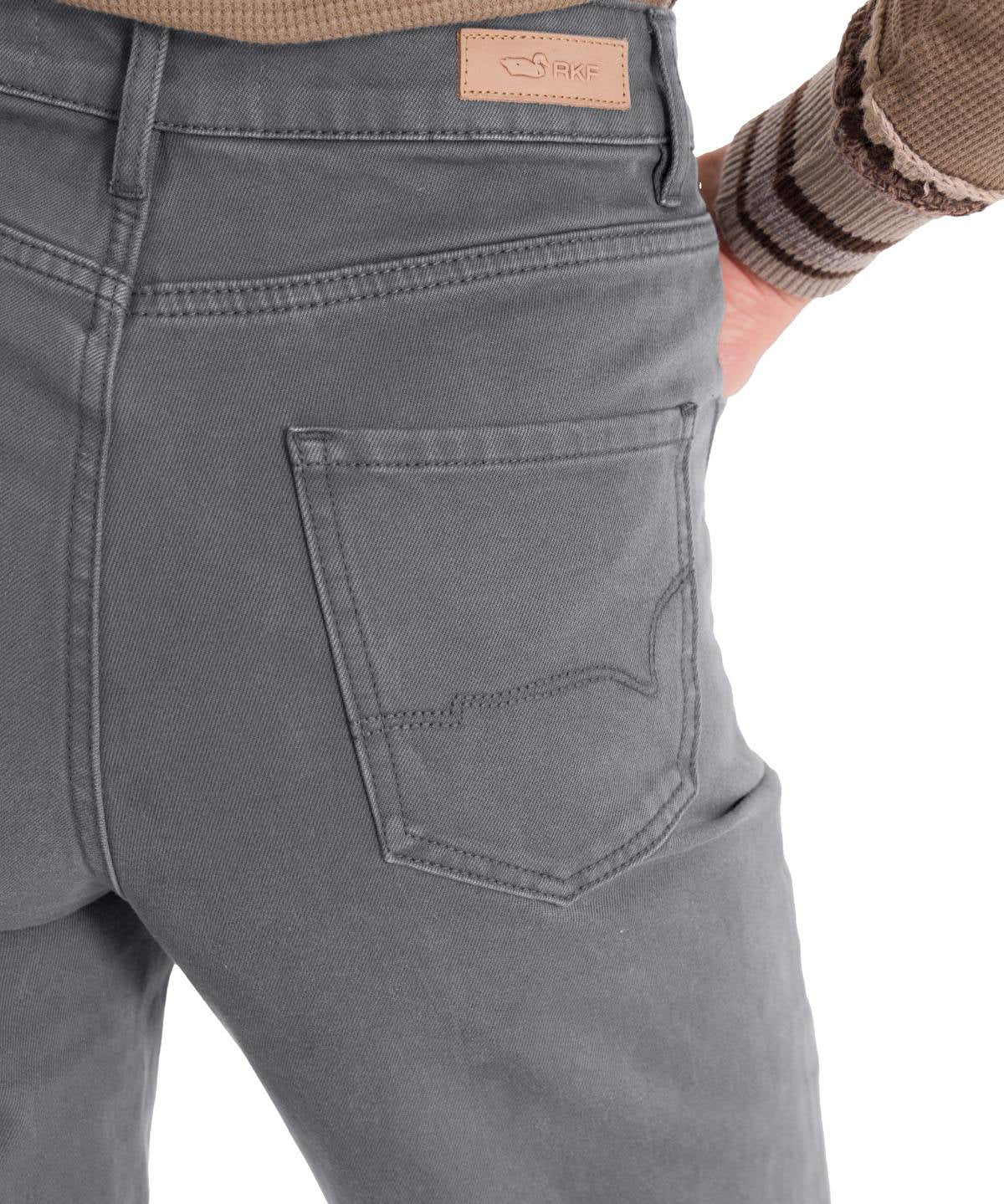 Jeans Algodón Mujer Traful Gris Rockford