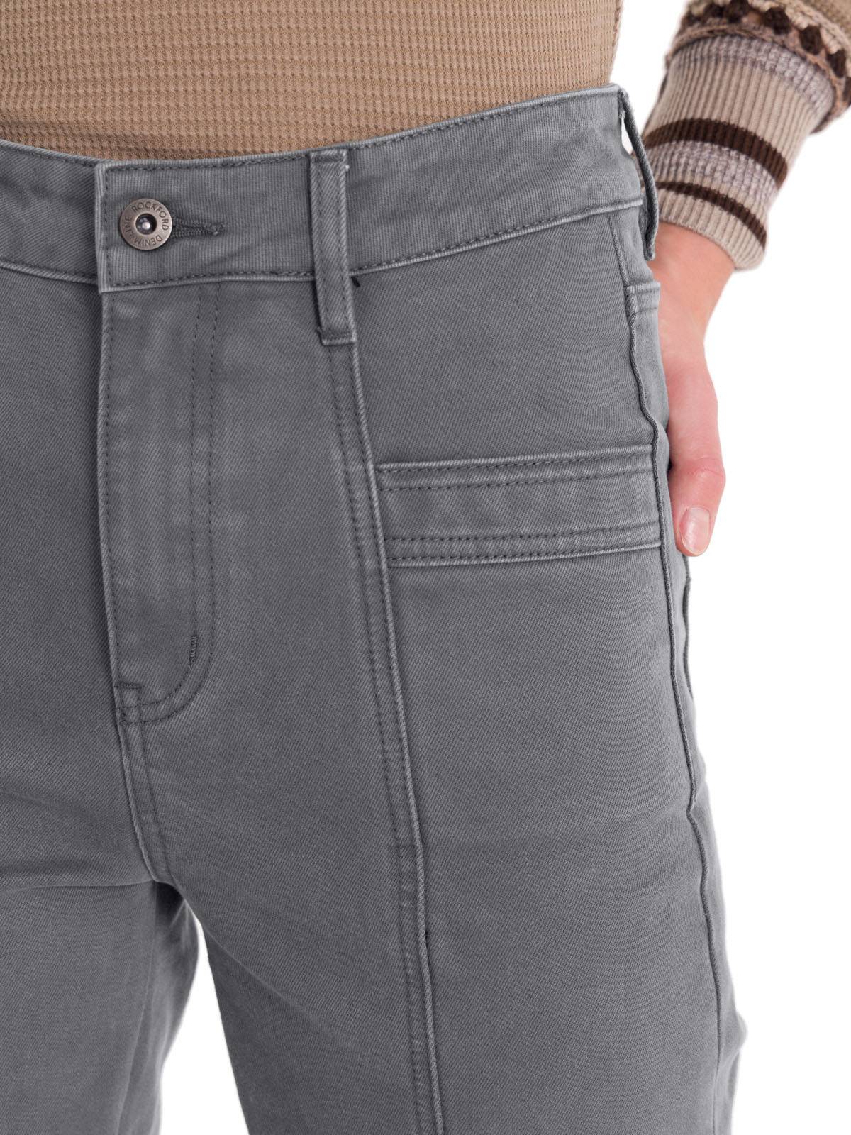 Jeans Algodón Mujer Traful Gris Rockford