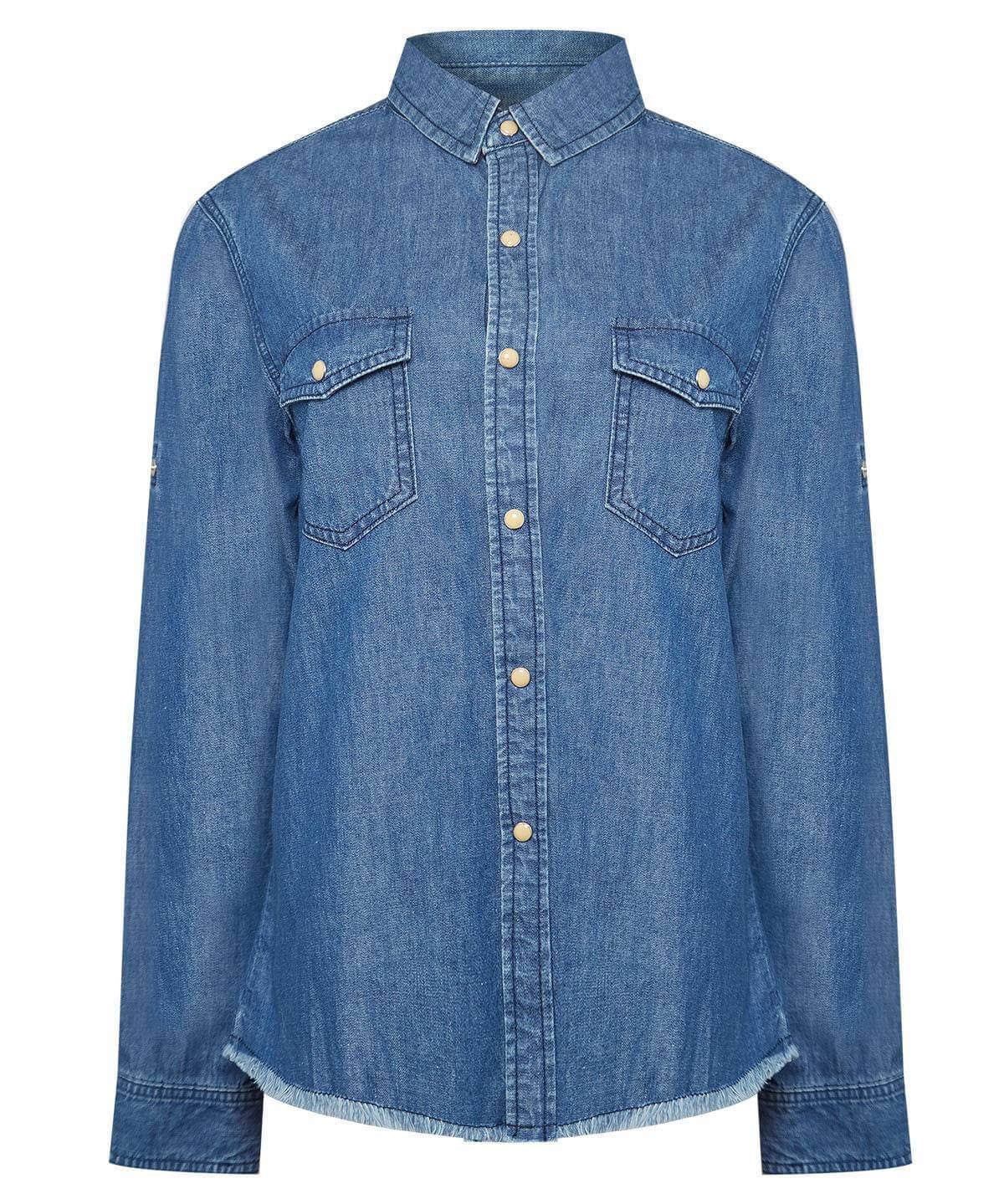 Blusa Algodón Orgánico Mujer Kilimanjaro Azul Rockford