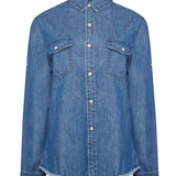 Blusa Algodón Orgánico Mujer Kilimanjaro Azul Rockford