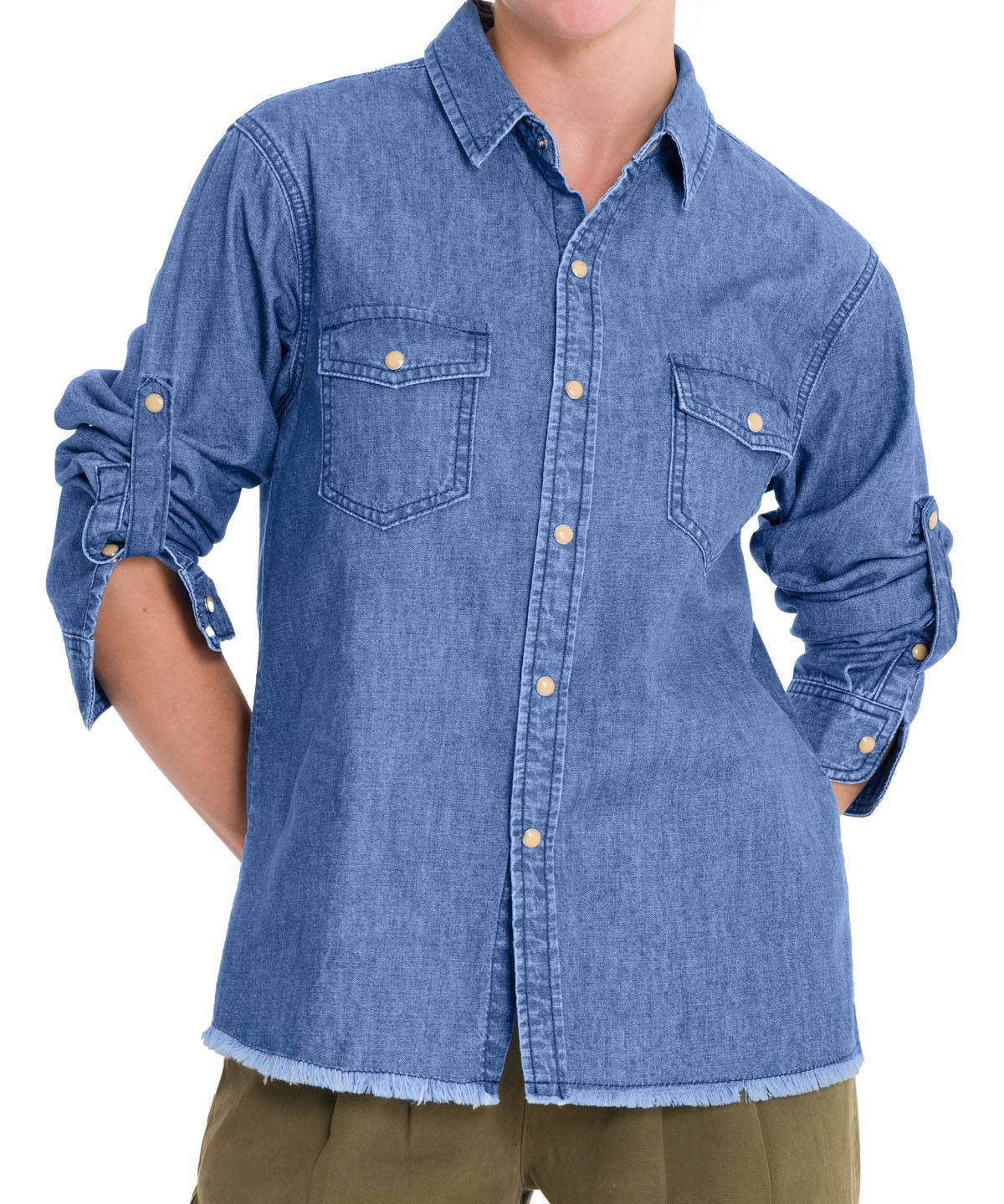 Blusa Algodón Orgánico Mujer Kilimanjaro Azul Rockford