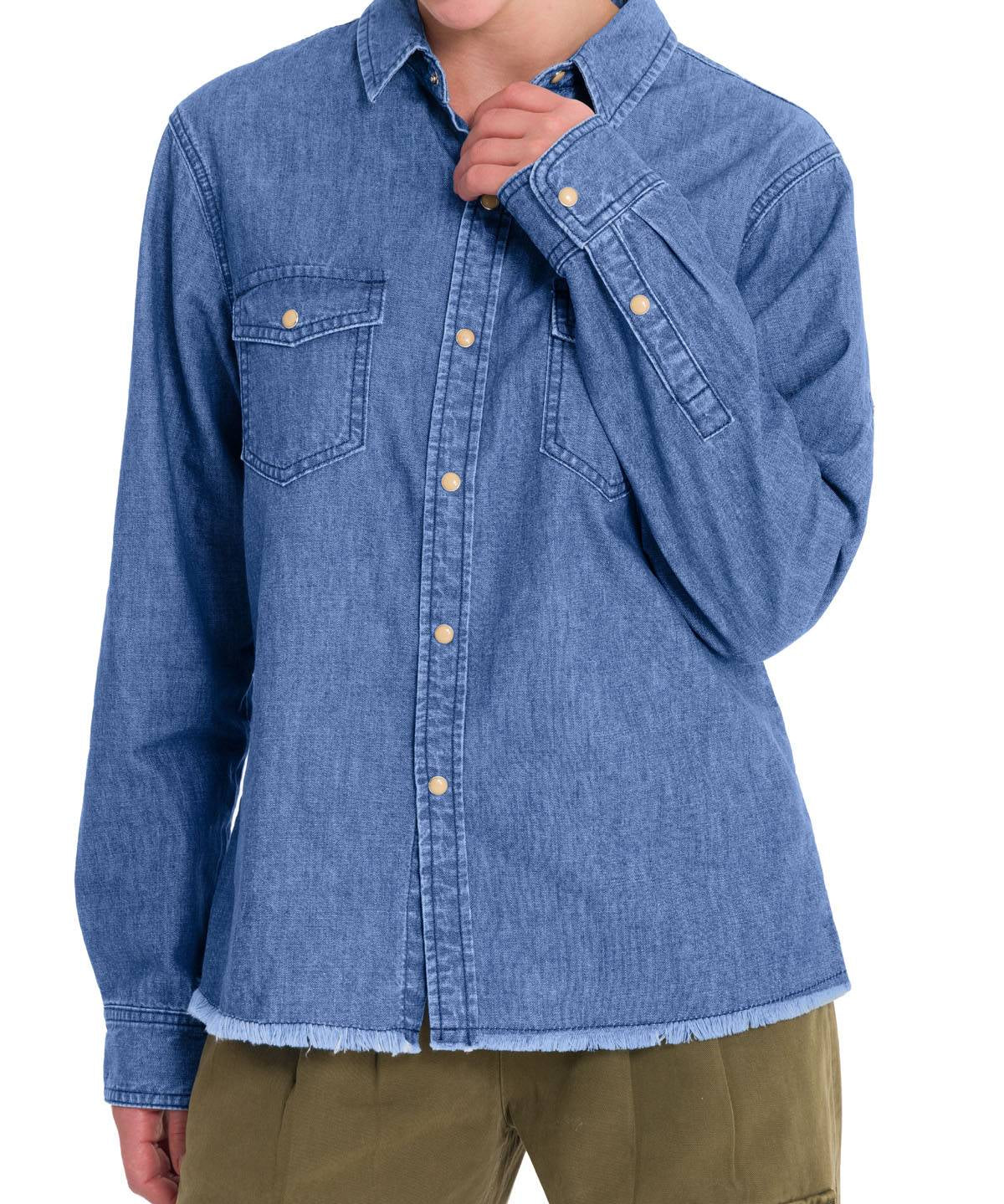 Blusa Algodón Orgánico Mujer Kilimanjaro Azul Rockford