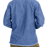 Blusa Algodón Orgánico Mujer Kilimanjaro Azul Rockford