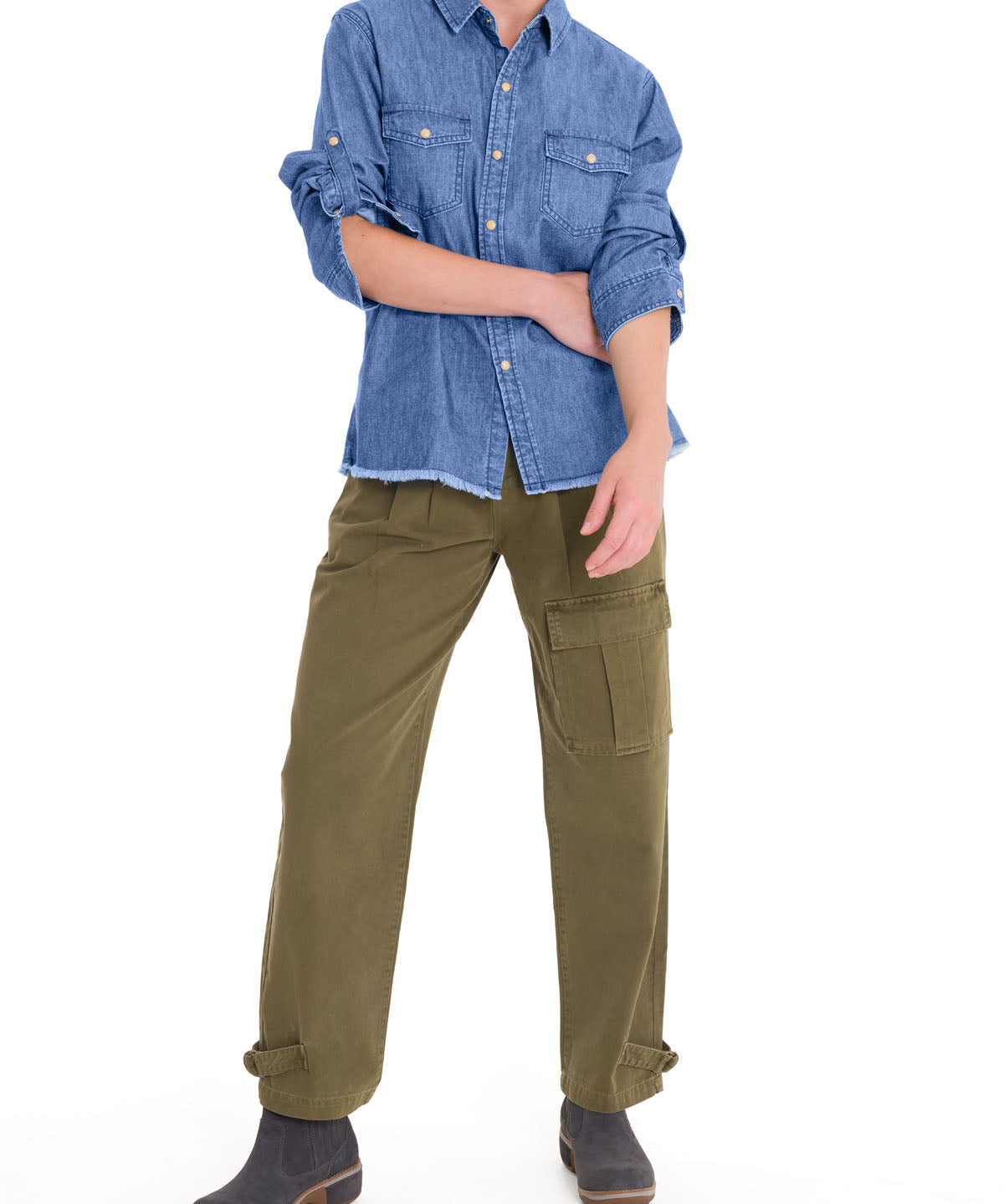 Blusa Algodón Orgánico Mujer Kilimanjaro Azul Rockford