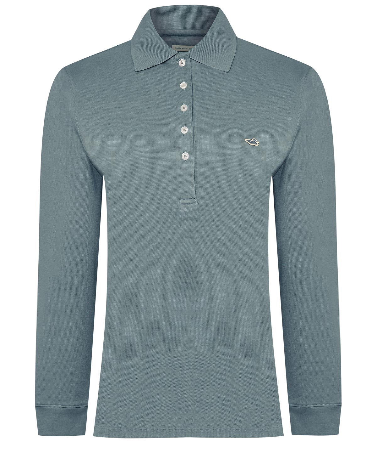 Polera Algodón Pima Mujer Godwin Azul Rockford