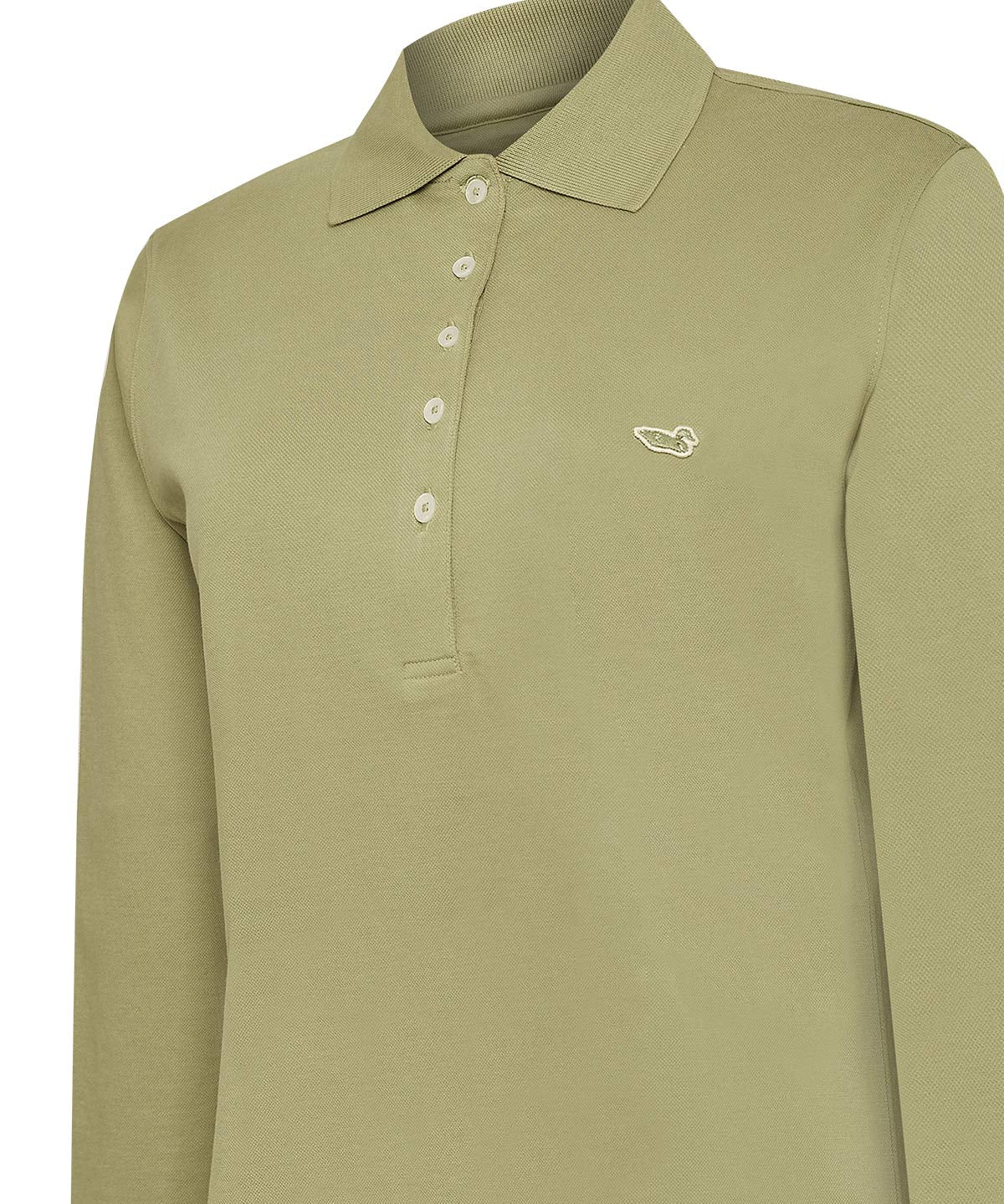 Polera Algodón Pima Mujer Godwin Verde Rockford