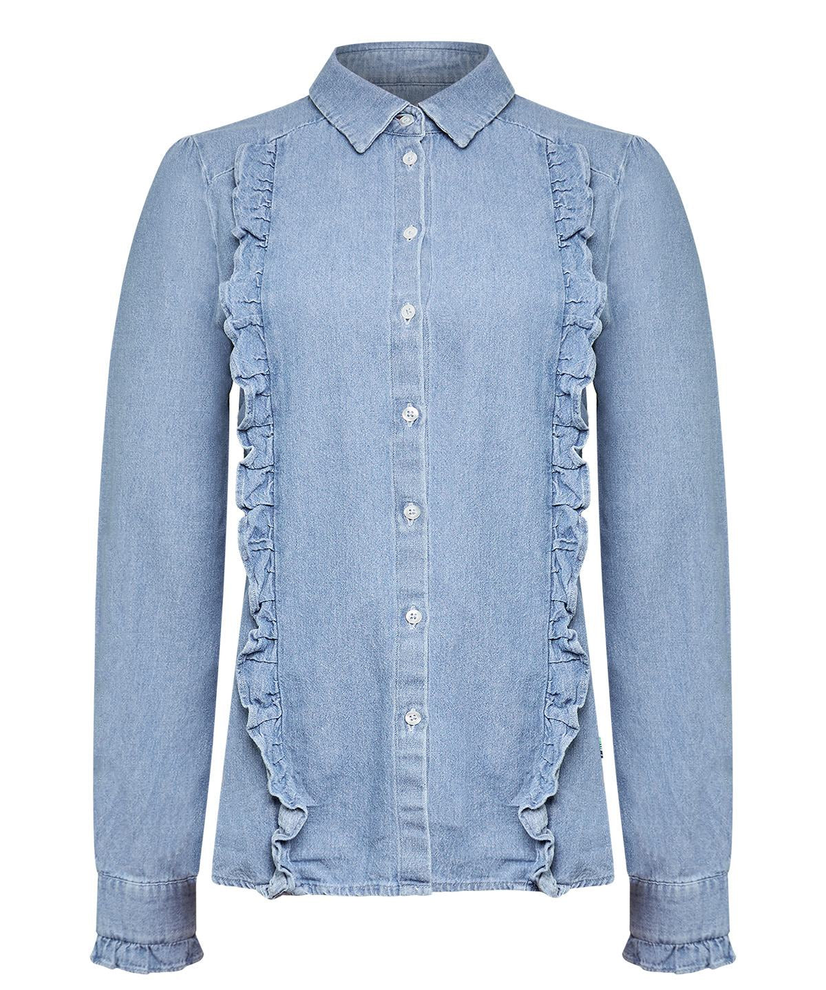 Blusa Algodón Mujer Dinam Azul Rockford