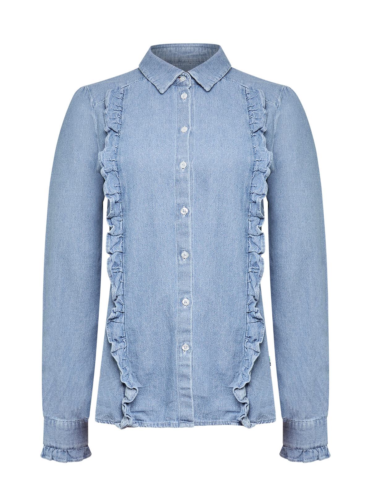 Blusa Algodón Mujer Dinam Azul Rockford